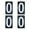 Black Card, variant on Toptie 2 Sets Tennis Score Keeper Visible 0-9 Double Sides Flip Scoreboard Numbers-Black/Red-2.5 x 5 Inch