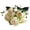 White, variant on Melvexa Artificial Flower Bouquet 11.8, Realistic Silk Five-Head Design, for Home Décor Wedding Centerpiece Setup and Daily, Black
