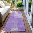 thumbnail image 6 of Addison Rugs Chantille Indoor/Outdoor Transitional Striped Lavender Washable Runner Rug, 2'3" x 7'6", 6 of 6