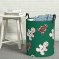 thumbnail image 6 of Fuzoiu Gingerbread Snowman Cookies Print Circular Hamper,Laundry Basket with Handle,Collapsible Laundry,Dirty Clothes Storage Basket,for Bedroom Bathroom Dorm Living Room-Small, 6 of 6