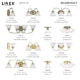 thumbnail image 3 of Livex Lighting Edgemont Ceiling Mount in Antique Brass, 3 of 8