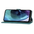 thumbnail image 4 of Dteck for Motorola Moto G 5G (2022) Case, Crossbody Shoulder Strap Flip Folio Cover Wallet Magnetic Closure Card Slots Cash Holder Stand Kickstand TPU Bumper Shockproof Protective Case,Darkgreen, 4 of 7