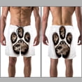 thumbnail image 3 of luoweisi Men's Beach Shorts Quick Dry Swim Trunks with Mesh Lining Animal Paw Prints L, 3 of 5
