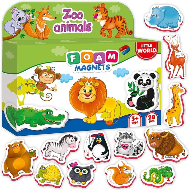 Imanes para refrigeradoras Little World para ninos