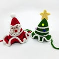 thumbnail image 1 of Gorro de Papá Noel Tejido a Mano En Lana para Mascotas | Apto para Gatos y Perros | Elaborado Artesanalmente | Accesorio Navideño Festivo | 1 Unidad, 1 of 3