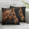 thumbnail image 3 of Orinice Horse Theme Decorative Throw Pillow Cover for Home Couch Living Room Bed Sofa - Printed on Both Sides - Square 1PC 12x12in, 3 of 5