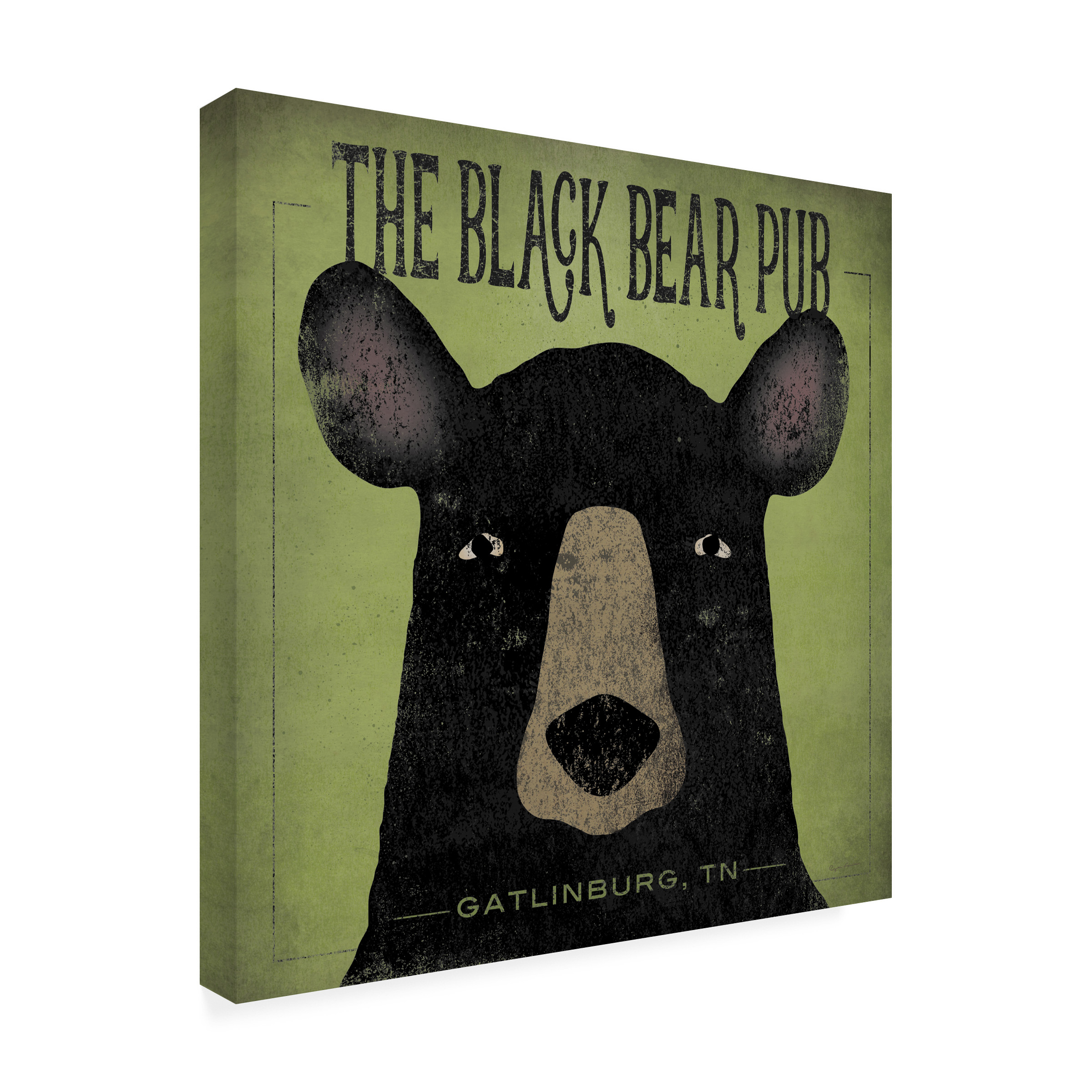 Ryan Fowler 'The Black Bear Pub' Canvas Art