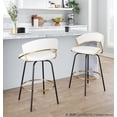 thumbnail image 3 of LumiSource Jie 26" Fixed-Height Counter Stool - Set of 2, 3 of 6