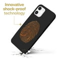 thumbnail image 3 of Case Yard Wooden Case for iPhone-12-Mini Soft TPU Silicone cover Slim Fit Shockproof Wood Protective Phone Cover for Girls Boys Men and Women Supports Wireless Charging Finger Print Design, 3 of 7