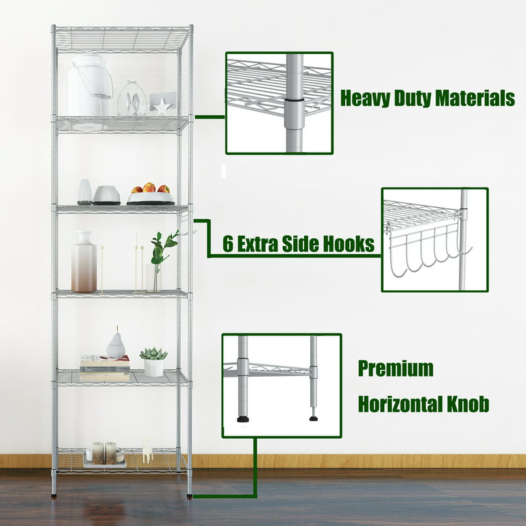1 set Adjustable Stainless Steel Microwave Oven Shelf - Detachable Rack for  Kitchen and Bathroom Storage - Easy to Clean and Durable - Kitchen Accesso
