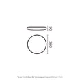 thumbnail image 4 of Luminario tipo aspirina LED para sobreponer en techo grande, 22 W luz neutra (4 000 K) blanco Illux TL-6022.B40, 4 of 5