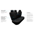 thumbnail image 5 of FH Group Universal Fit 3 Rows Cloth Car Seat Covers for SUV Sedan Van, Airbag Compatible, Split Bench Rear Seat - 8 Seaters Black, 5 of 8