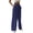 Navyblue, variant on Womens Wide Leg Linen Pants With Pockets High Waist Loose Trousers Business Work Casual Slacks Palazzo Lightweight Pants