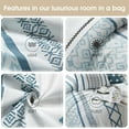 thumbnail image 6 of Nanshing Jamie 15 Piece Geometric Comforter Set, Blue, California King, 6 of 7