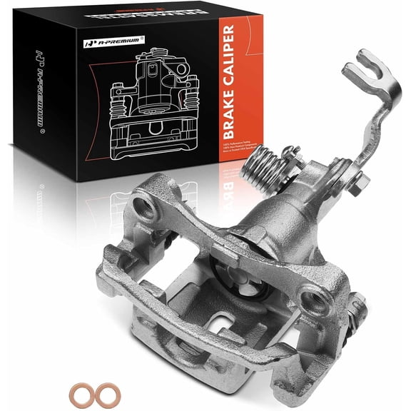 A-Premium Brake Caliper Assembly with Bracket Compatible with Infiniti G20 2002 Nissan Sentra 2002-2006 Rear Passenger Side