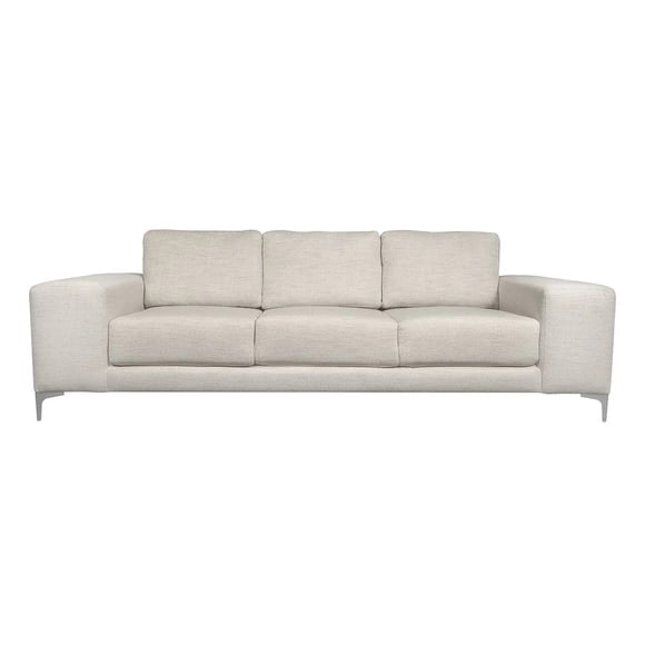 Sofa Luca Mobica con diseño robusto y elegante tapizado en color beige