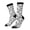 3 Black, variant on Snake Pattern Sport Socks for Women and Men Crew Socks Sporty Calf Socks Casual Socks