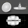 thumbnail image 4 of FEELSO Filtered Shower Head With 15 Stage Hard Water Softener Cartridge Silver, 4 of 9