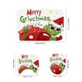thumbnail image 3 of piezas de adornos para baño de Grinch. Felpudo navideño divertido de Grinch: perfecto para decorar las fiestas, felpudo alegre para la entrada de tu hogar. Alfombra de ilusión, 3 of 3