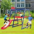 thumbnail image 2 of Gymax 7-In-1 Kids Indoor Playground w/ Slide Climbing Net Crowling Ladder Rope Ladder, 2 of 9