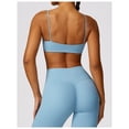 thumbnail image 2 of Sujetador deportivo con cuello cuadrado for mujer, tirantes finos, camisola acolchada, Yoga, espalda cuadrada inalámbrica, sujetador de entrenamiento, Top corto, 2 of 6