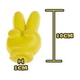 thumbnail image 3 of Unique Yellow Peace Sign Car Antenna Topper, Durable PVC Decoration with 0.4 Inch Inner Diameter, Weather Resistant & Fade Proof, Easy Spot Parking Lot Finder Accessory, 3 of 8
