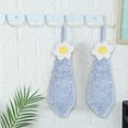 thumbnail image 4 of Flowers Chenille Hand Towel Set, Cute Hanging Ball Hand Towel, Soft and Absorbent, Ideal for Kitchen and Bathroom, Multifunctional, Quick-Drying, 2-Pack, 4 of 8