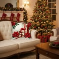 thumbnail image 4 of Uuowzo Christmas Pillow Set Red Combination Holiday Decoration Home Sofa Pillow Bedhead Cushion Christmas Decorations, Christmas Gifts for Family, D, 4 of 6