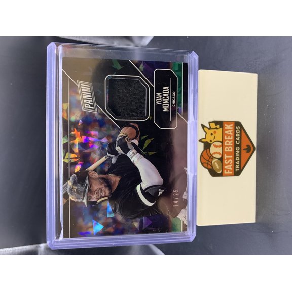 2018 Panini Father's Day Yoan Moncada Chicago White Sox #YM Cracked Ice Memorabilia /25 Baseball Card