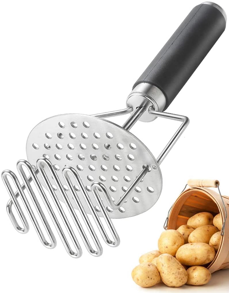 Handheld Potato Masher Mash Ricer Presser Stainless Steel Pressure Kitchen Tools