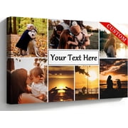 Custom Canvas Style Wall Art Print Personalized Photo Text