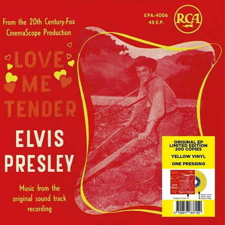 Elvis Presley Love Me Tender (Vinyl Record) 12" EP Coloured Vinyl