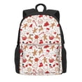 thumbnail image 2 of Zufioo Gingerbread Holiday Sweets Pattern Adult Backpack,Wear-resistant and Breathable Multi-pocket Backpack, Suitable for Travel, Business and Outdoor Activities, 2 of 9