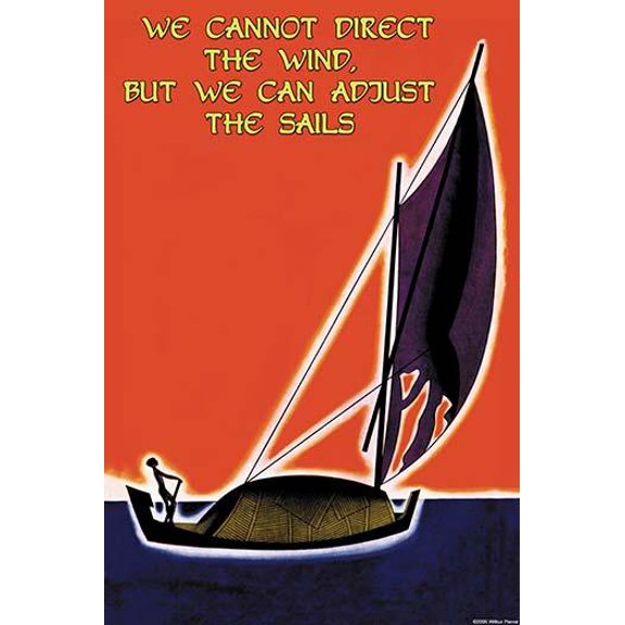 We Cannot Direct the Wind- Fine Art Canvas Print (20" x 30")