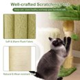 thumbnail image 6 of Gymax Modern Small Cat Tower w/ Sisal Scratching Posts Plush Padded Perch Large Condo, 6 of 10