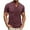 Red, variant on Men's T Shirts Men's Fashion Short Sleeve Button Color T Shirt Round Neck Tough Guy Base Top Size:M