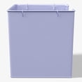 thumbnail image 4 of Mainstays Kids Medium Light Purple Stacking Open-Front Metal Storage Basket with Handles, 4 of 6
