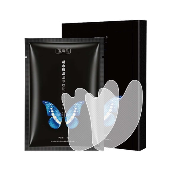 EARKITY Hyaluronic Acid Microcrystalline Lifting Decree Patch, Instant Beauty Face Nutrition Wrinkle Removal Lift Sticker, Instant Beauty Nasolabial Folds Anti-Wrinkle Mask Anti Aging Stickers Face