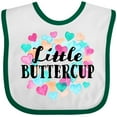 thumbnail image 3 of Inktastic Little Buttercup Hearts Boys or Girls Baby Bib, 3 of 4