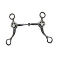 thumbnail image 1 of Bocado de acero inoxidable para caballos, estilo retro, resistente, accesorio para caballos, bocado profesional para entrenamiento de masticación de, 1 of 8