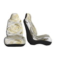 thumbnail image 3 of Sikiie White Rose Car Seat Covers 2PCs Front Car Seat Covers Universal fit for Most Cars SUVs and Trucks-2 PCS, 3 of 9