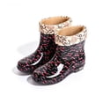 thumbnail image 5 of Mid-Calf Water Shoes for Women Round Toe Slip-on Waterproof PVC Lined Rain Boots for Outdoor Daily Walks, 5 of 7