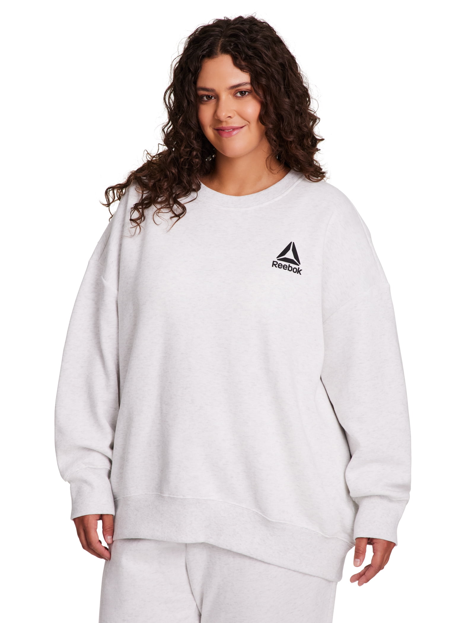 Reebok Women's and Women's Plus Weekender Oversized Crewneck, Sizes XS - XXXL