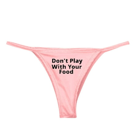 

Knosfe Print Breathable Sexy Thong Underwear Women s Low Waisted Stretch Panties
