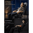 thumbnail image 5 of HLDIRECT Gaming Chair with Massager Lumbar Support, Ergonomics Computer Chair with Headrest, Black, 5 of 8