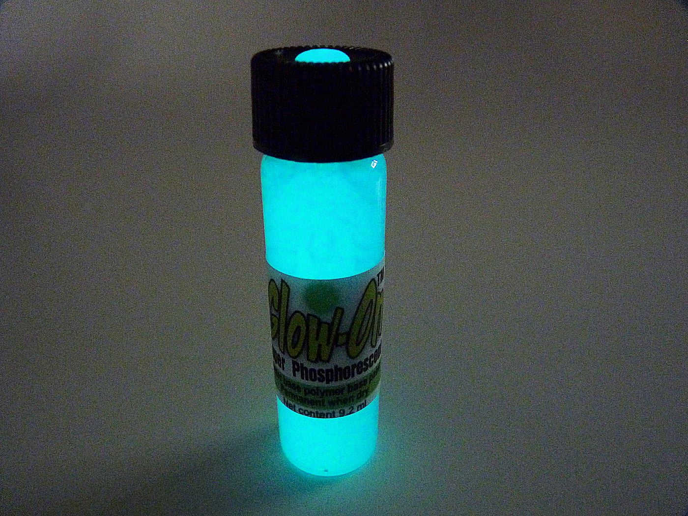 Glow On Super Phosphorescent Paint, Blue Color and Blue Glow Paint, Large 9.2 ml Vial.