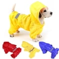 thumbnail image 6 of QHUDLV Dog Raincoat, Dog Rain with Clear Hooded Double Layer for Large Medium Small Dogs Puppies, Waterproof Rain Coat Poncho with Reflective Storage Pocket & Rim, 6 of 9