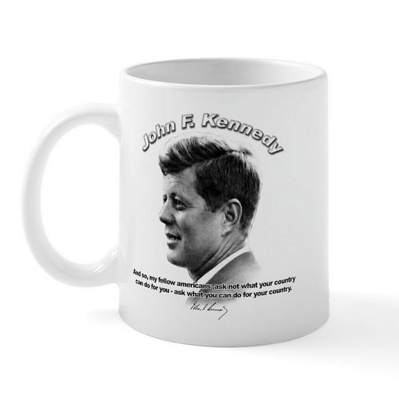 CafePress - John F. Kennedy 03 Mug - 11 oz Ceramic Mug - Novelty Coffee Tea Cup