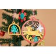 thumbnail image 3 of 50 piezas de adornos colgantes de madera sin terminar para bricolaje para decoraciones navideñas, 5 estilos de rodajas de madera con agujeros para manualidades infantiles, centros de mesa, decoracione, 3 of 5