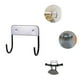 thumbnail image 1 of Yuarrent Colgador de estante de hierro eléctrico, gancho doble, tabla de planchar de acero inoxidable, organizador de pared de almacenamiento para Almacenamiento y organización del hogar Negro Yuarrent HA025555-02, 1 of 6
